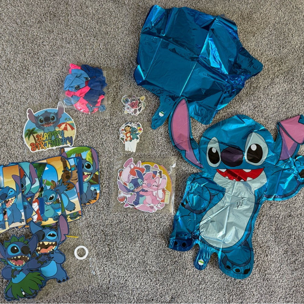 Stitch Themed Kids Party Set